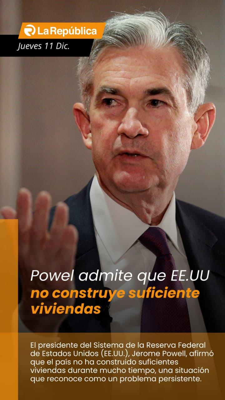 El presidente del Sistema de la Reserva Federal de Estados Unidos (EE.UU.), Jerome Powell, afirmó que el país no ha construido suficientes v - Cover Image